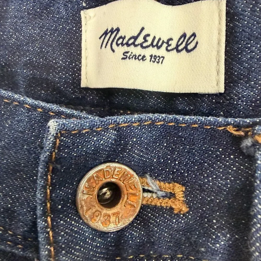 Madewell size 27 Cut Off Women's Denim Shorts Jorts Dark Wash